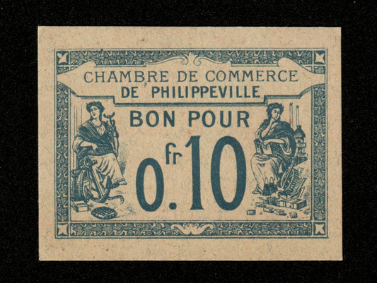 ALGÉRIE - ALGERIA - Chambre de Commerce Philippeville, 10 Centimes (0,10 Francs) 1915 JP.142.13 NEUF / UNC