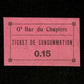 FRANCE - Nécessité, Ticket de Consommation, Grand Bar du Chapitre, Marseille 15 Centimes (1916) NEUF / UNC