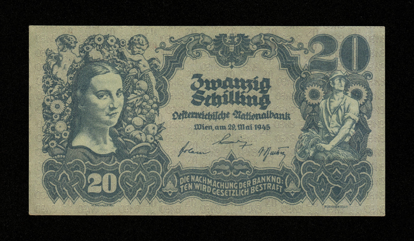 AUTRICHE - AUSTRIA - 20 Schilling 1945 Pick 116 pr.SPL / AU-
