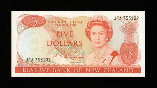 NOUVELLE-ZÉLANDE - NEW ZEALAND - 5 Dollars (1981-1992) Pick 171b NEUF / UNC