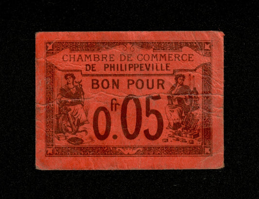 ALGÉRIE - ALGERIA - Chambre de Commerce Philippeville, 5 Centimes 1915 JP.142.12 TB / Fine