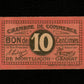 FRANCE - Chambre de Commerce de Montluçon-Gannat, 10 Centimes (1918) JP.84.67 SUP / XF