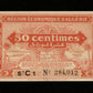 ALGÉRIE - ALGERIA - 50 Centimes Région Économique 1944 Pick 97a pr.NEUF / UNC-