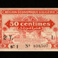 ALGÉRIE - ALGERIA - 50 Centimes Région Économique 1944 Pick 100 SPL / AU