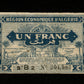 ALGÉRIE - ALGERIA - 1 Franc Région Économique 1944 Pick 98a TB / Fine