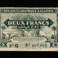 ALGÉRIE - ALGERIA - 2 Francs Région Économique 1944 Pick 102 TB / Fine