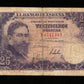 ESPAGNE - SPAIN - 25 Pesetas 1954 Pick 147a TB / Fine