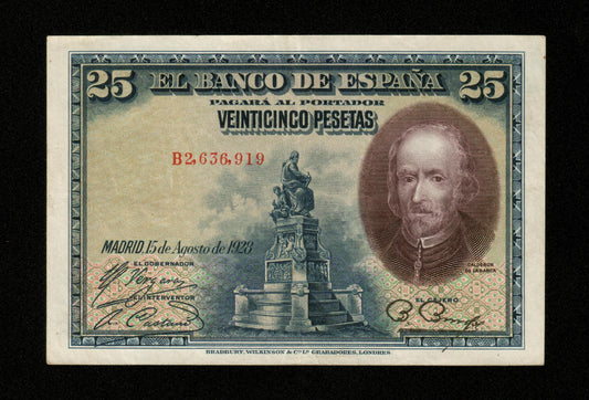 ESPAGNE - SPAIN - 25 Pesetas 1928 Pick 74b TTB / VF