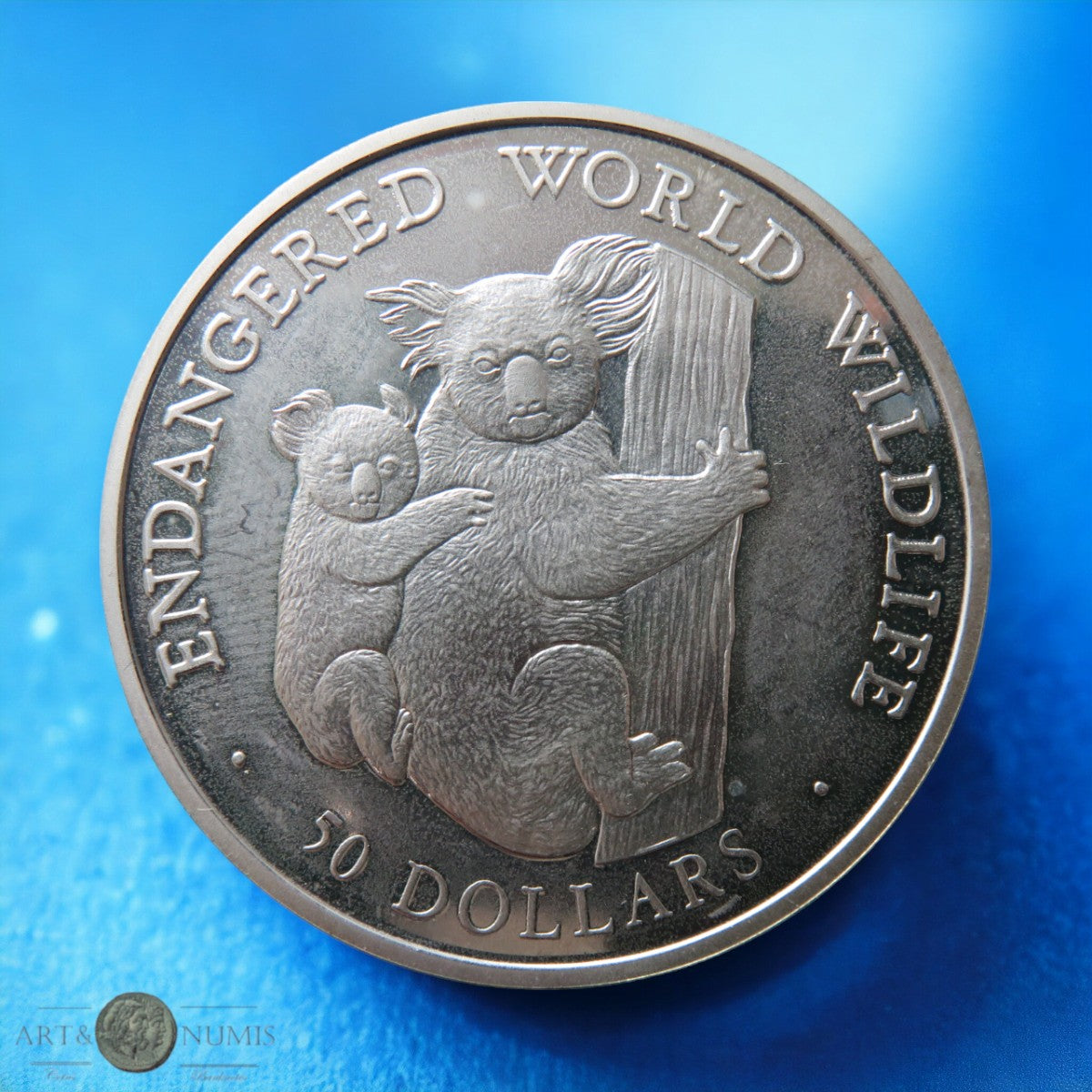 ILES COOK - COOK ISLANDS - 50 Dollars Proof Koala 1990 KM.57