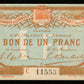 FRANCE - Chambre de Commerce du Tréport, 1 Franc 1915 JP.71.10 SPL / AU