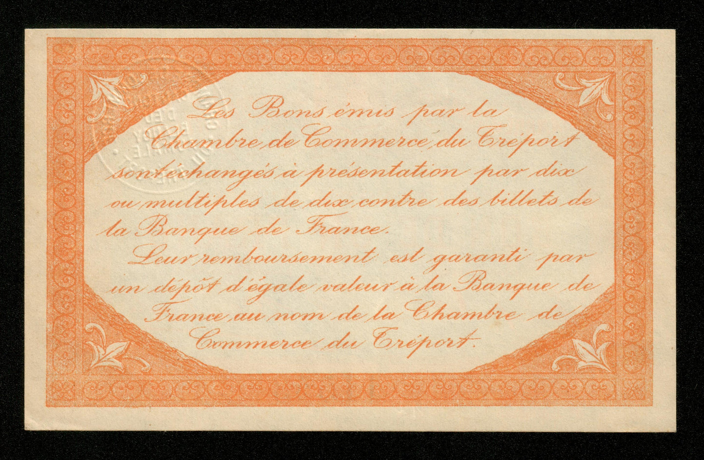 FRANCE - Chambre de Commerce du Tréport, 1 Franc 1915 JP.71.10 SPL / AU