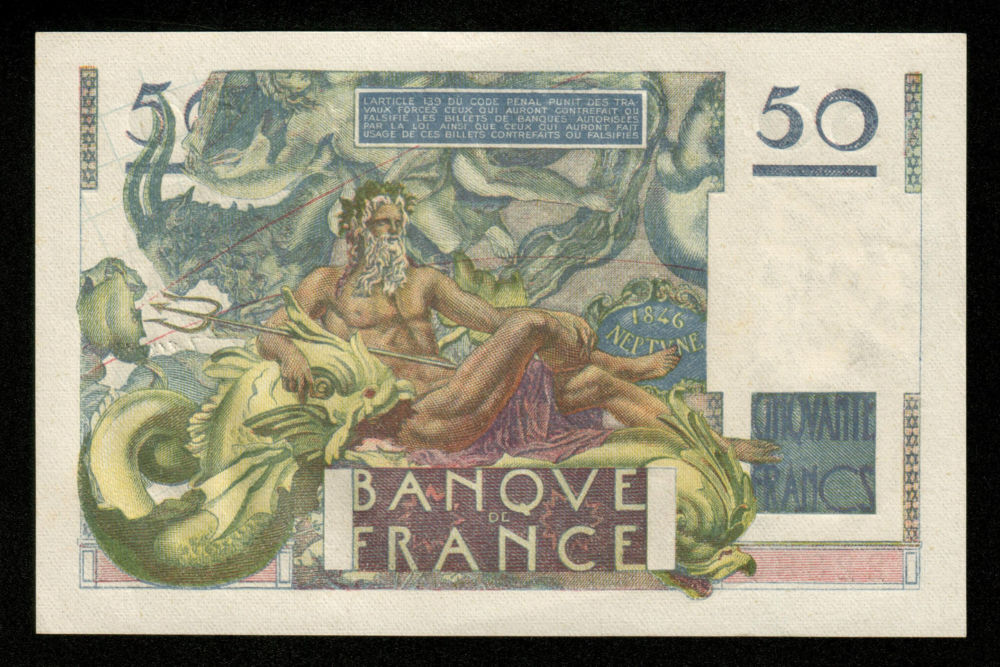 FRANCE - 50 Francs Le Verrier 1947 F.20.09 Pick 127b pr.NEUF / UNC-