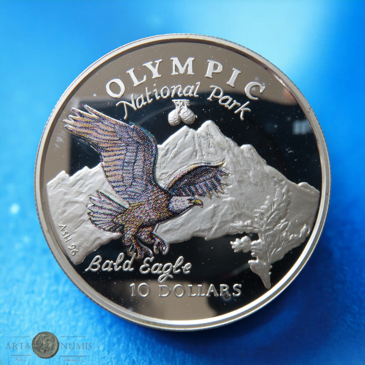 ILES COOK - COOK ISLANDS - 10 Dollars Proof Bald Eagle 1996 KM.283