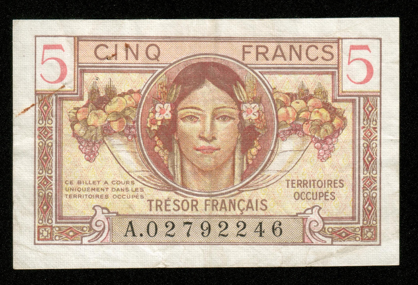 FRANCE - 5 Francs Trésor Français 1947 VF.29.01 Pick M6a pr.TTB / VF-