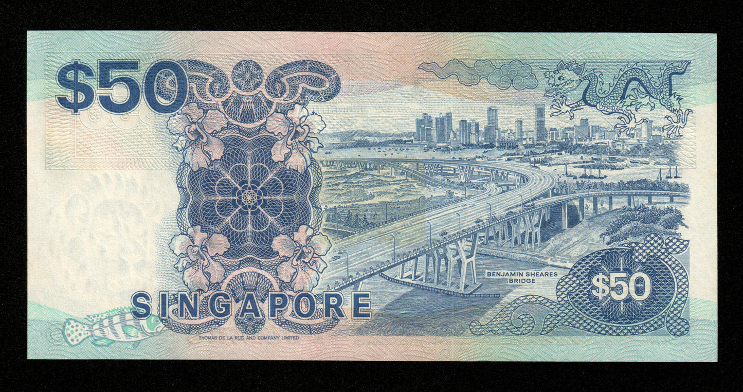 SINGAPOUR - SINGAPORE - Board of Commissioners, 50 Dollars (1987) Pick 22a NEUF / UNC