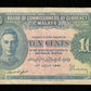MALAYA - British Administration, 10 Cents 1941 Pick 8 TTB / VF King George VI
