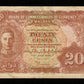MALAYA - British Administration, 20 Cents 1941 Pick 9a TB+ / Fine+ King George VI