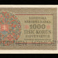 SLOVAQUIE - SLOVAKIA - 1000 Korun Specimen 1940 Pick 13s SUP+ / XF+