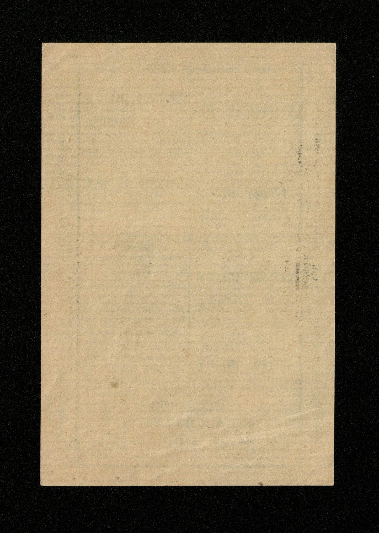 ESTONIE - ESTONIA - Guerre, bons, carte alimentaire pomme de terre Kartulikaart 1944 1945 TTB+ / VF+