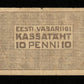 ESTONIE - ESTONIA - 10 Penni (1919) Pick 40b TB / Fine