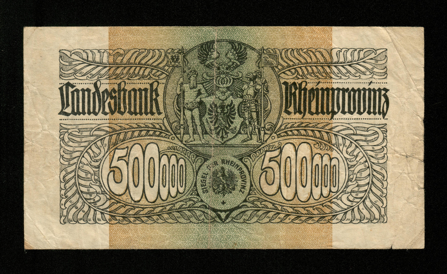 ALLEMAGNE - GERMANY - Notgeld Düsseldorf, Rheinprovinz, 500000 Mark 1923 TB / Fine