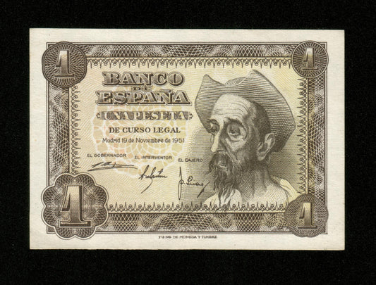 ESPAGNE - SPAIN - 1 Peseta 1951 Pick 139a pr.NEUF / UNC-