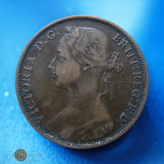 ROYAUME UNI - UNITED KINGDOM - 1 Penny “Bun Head” 1888 S.3954