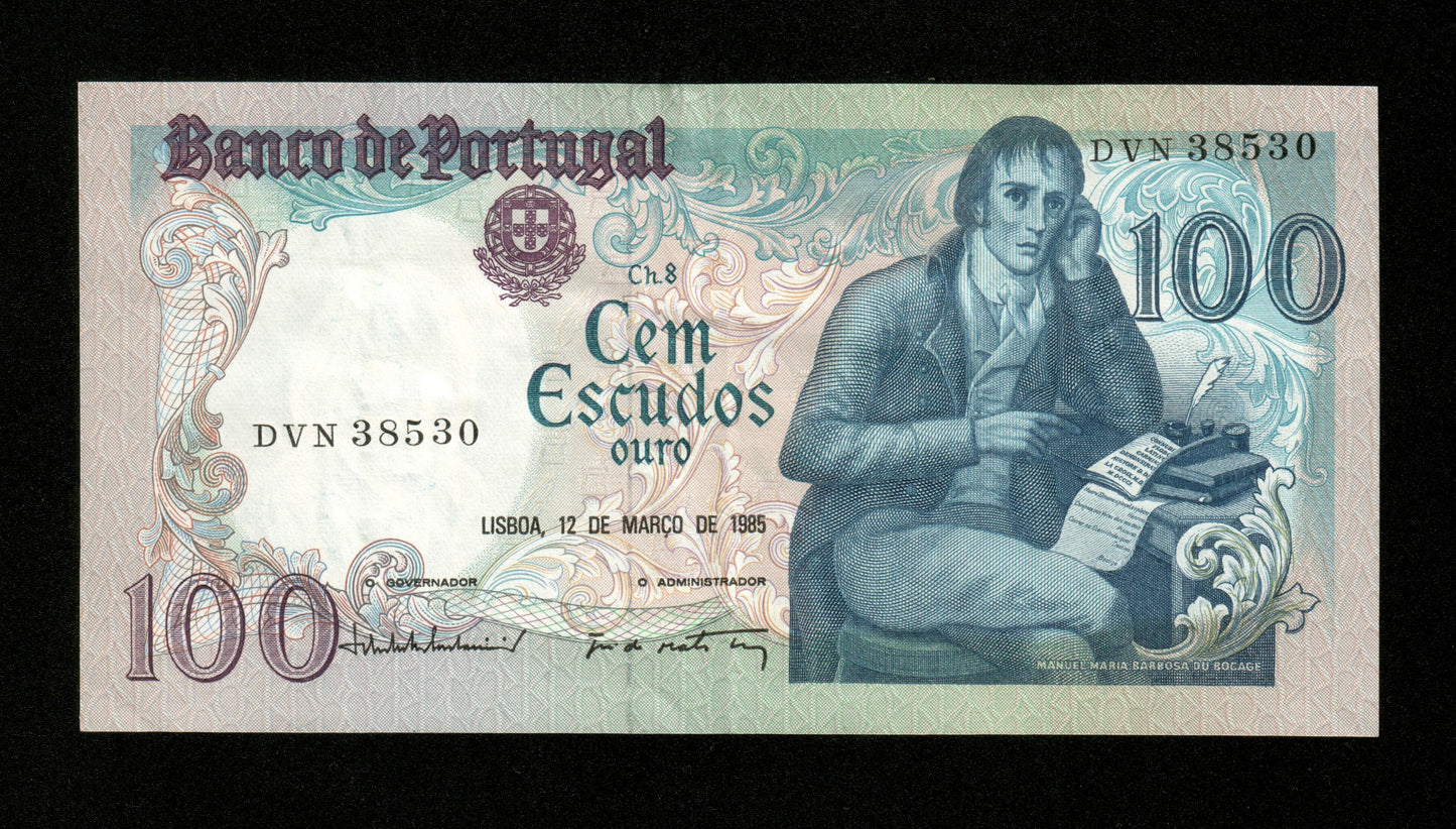PORTUGAL - 100 Escudos 1985 Pick 178d pr.SUP / XF-
