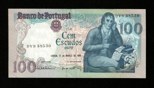 PORTUGAL - 100 Escudos 1985 Pick 178d pr.SUP / XF-