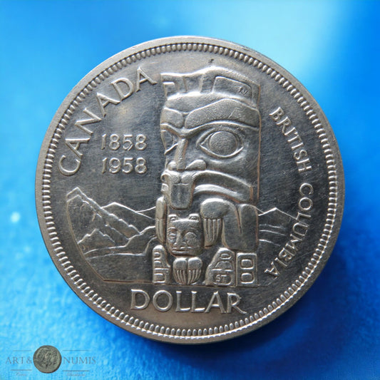 CANADA - 1 Dollar 1958 British Columbia KM.55