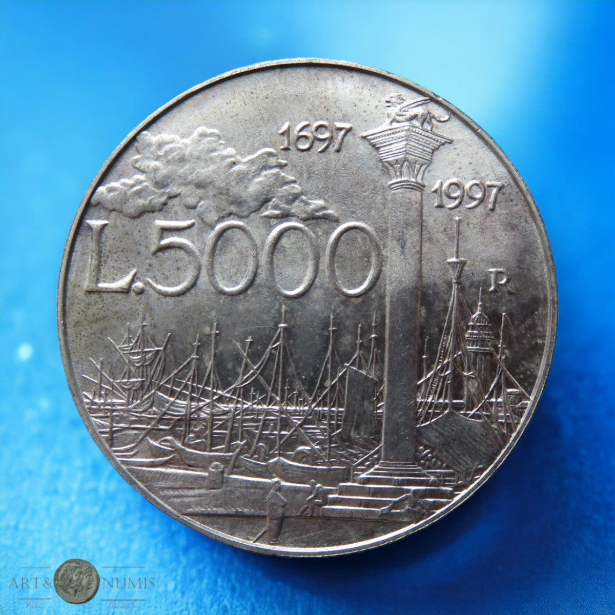 ITALIE - ITALIA - 5000 Lires Giovanni Antanio Canal Proof 1997 KM.189