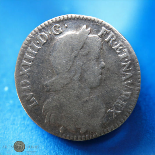 FRANCE - Louis XIV - 1/12 Ecu à la mèche longue 1658 Aix-en-Provence