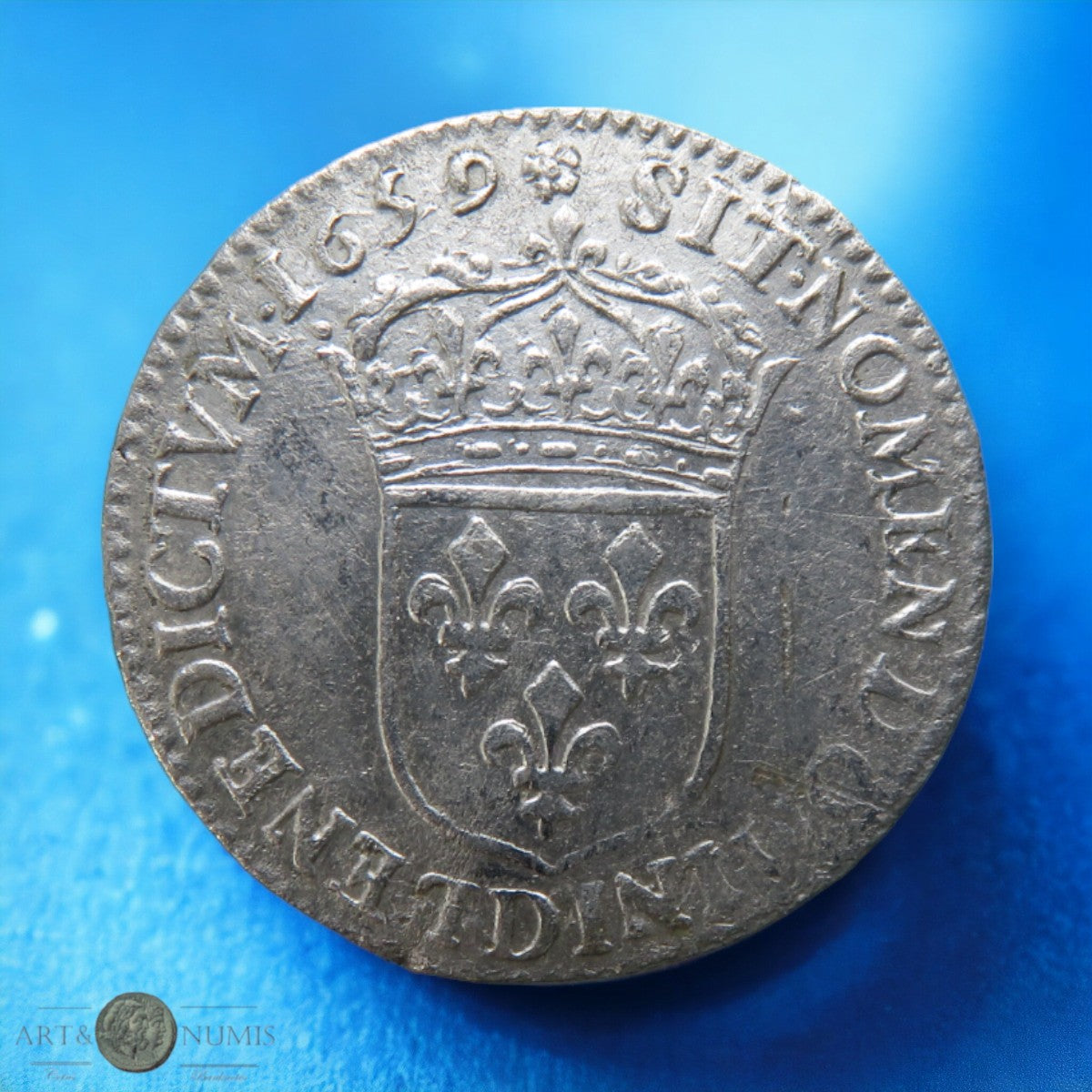 FRANCE - Louis XIV - 1/12 Ecu à la mèche longue 1659 Lyon