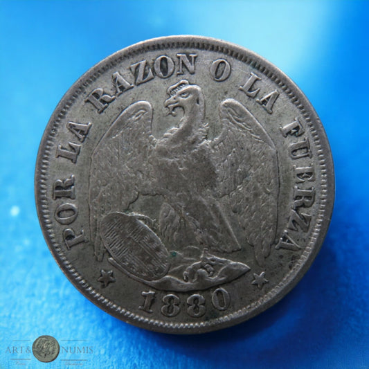 CHILI - CHILE - 20 Centavos 1880 KM.138