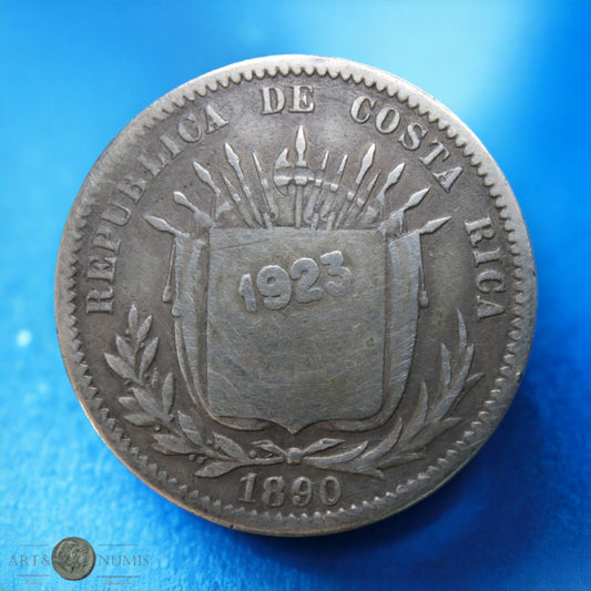 COSTA RICA - 50 Centimos 1923 KM.159