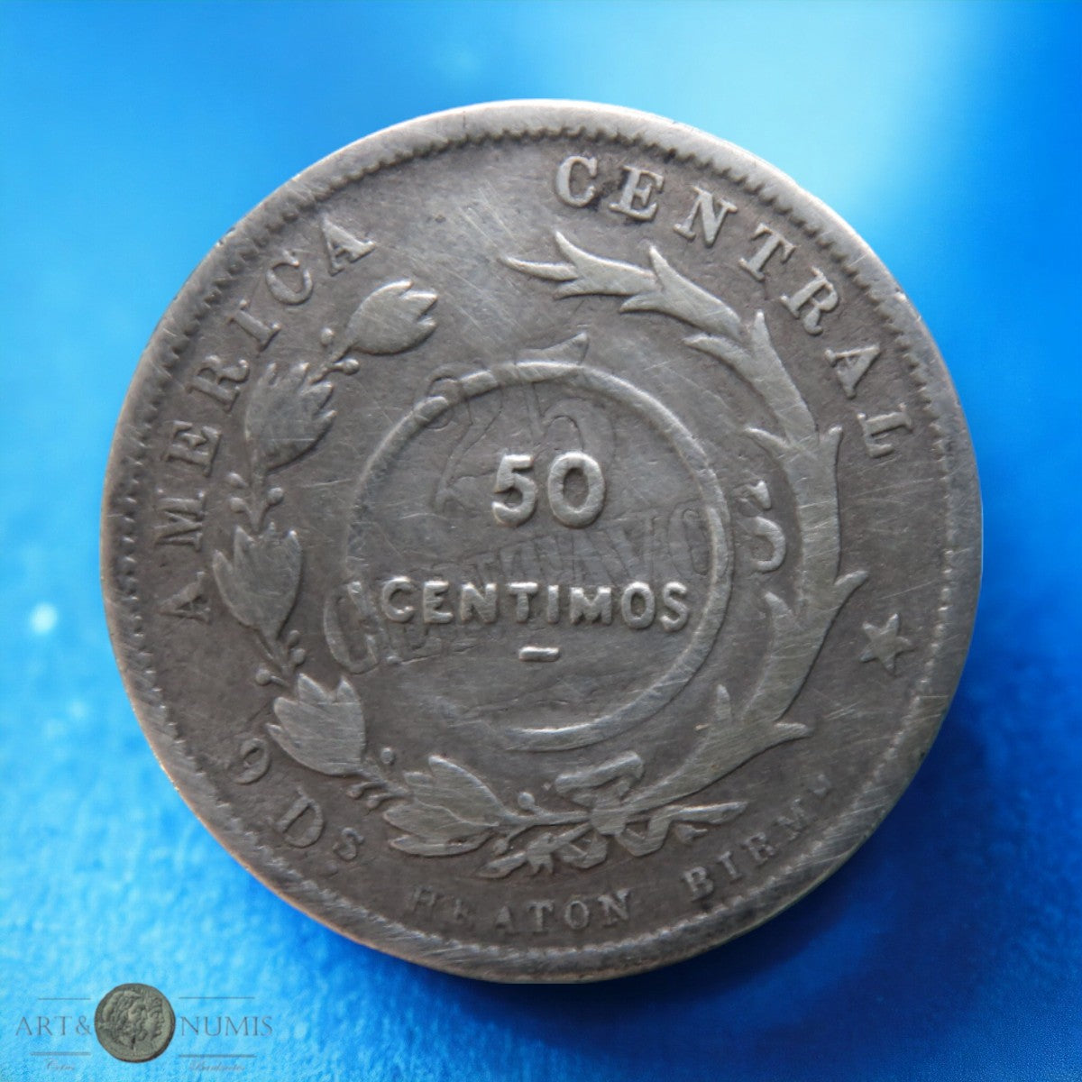 COSTA RICA - 50 Centimos 1923 KM.159