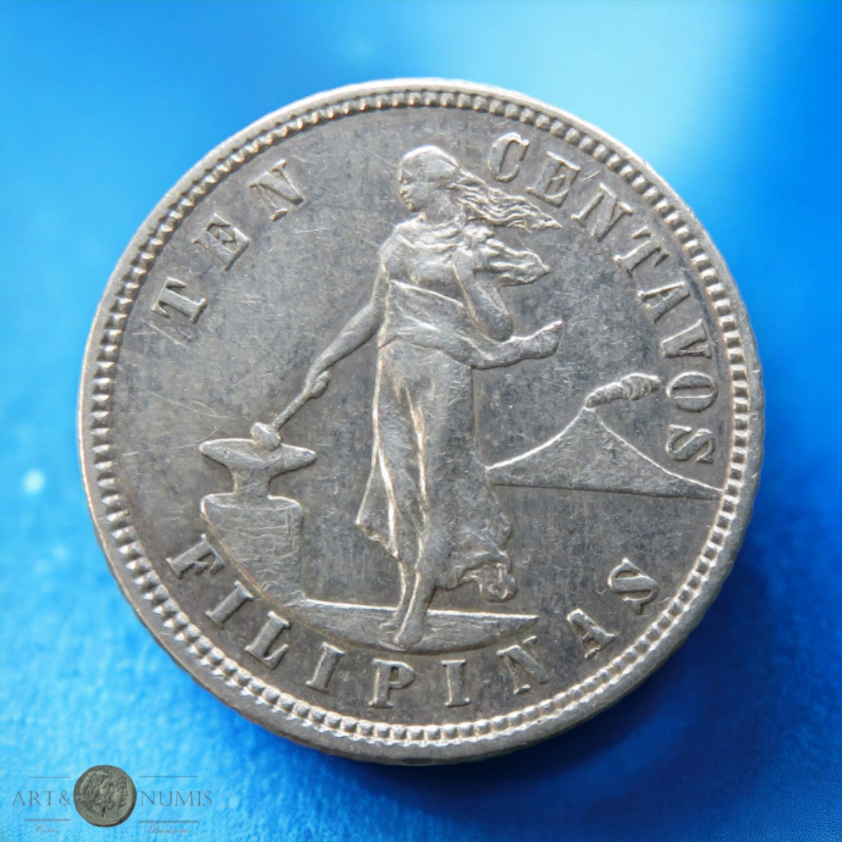 PHILIPPINES - 10 Centavos 1904 KM.165