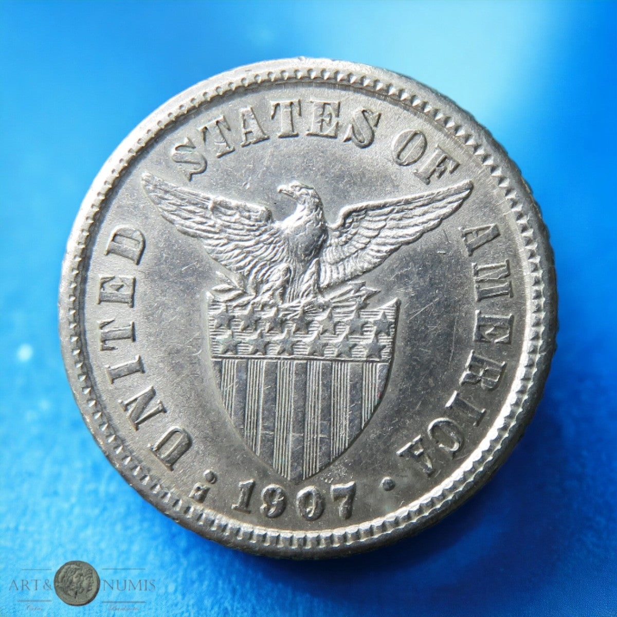 PHILIPPINES - 10 Centavos 1907 KM.169