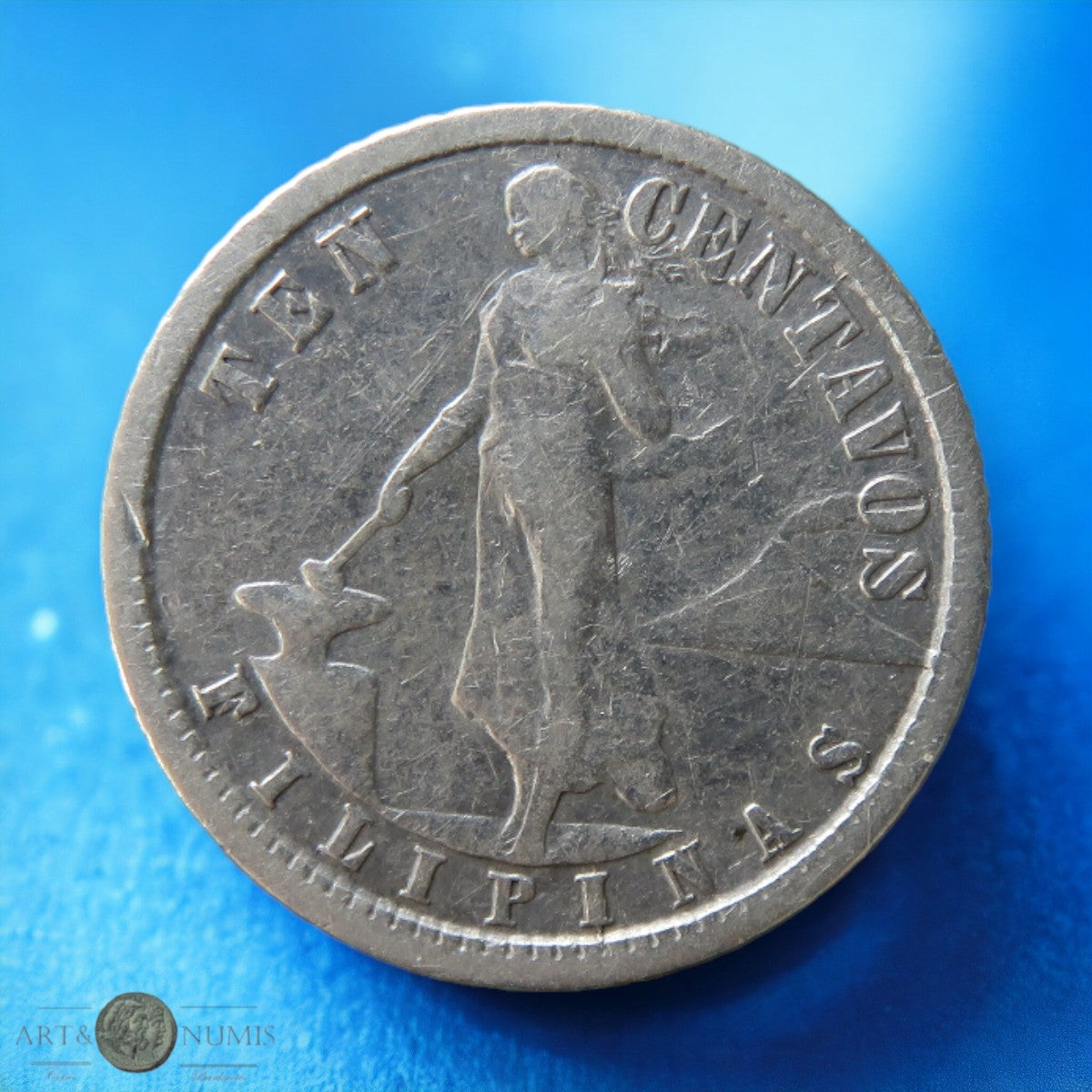 PHILIPPINES - 10 Centavos 1912 KM.169