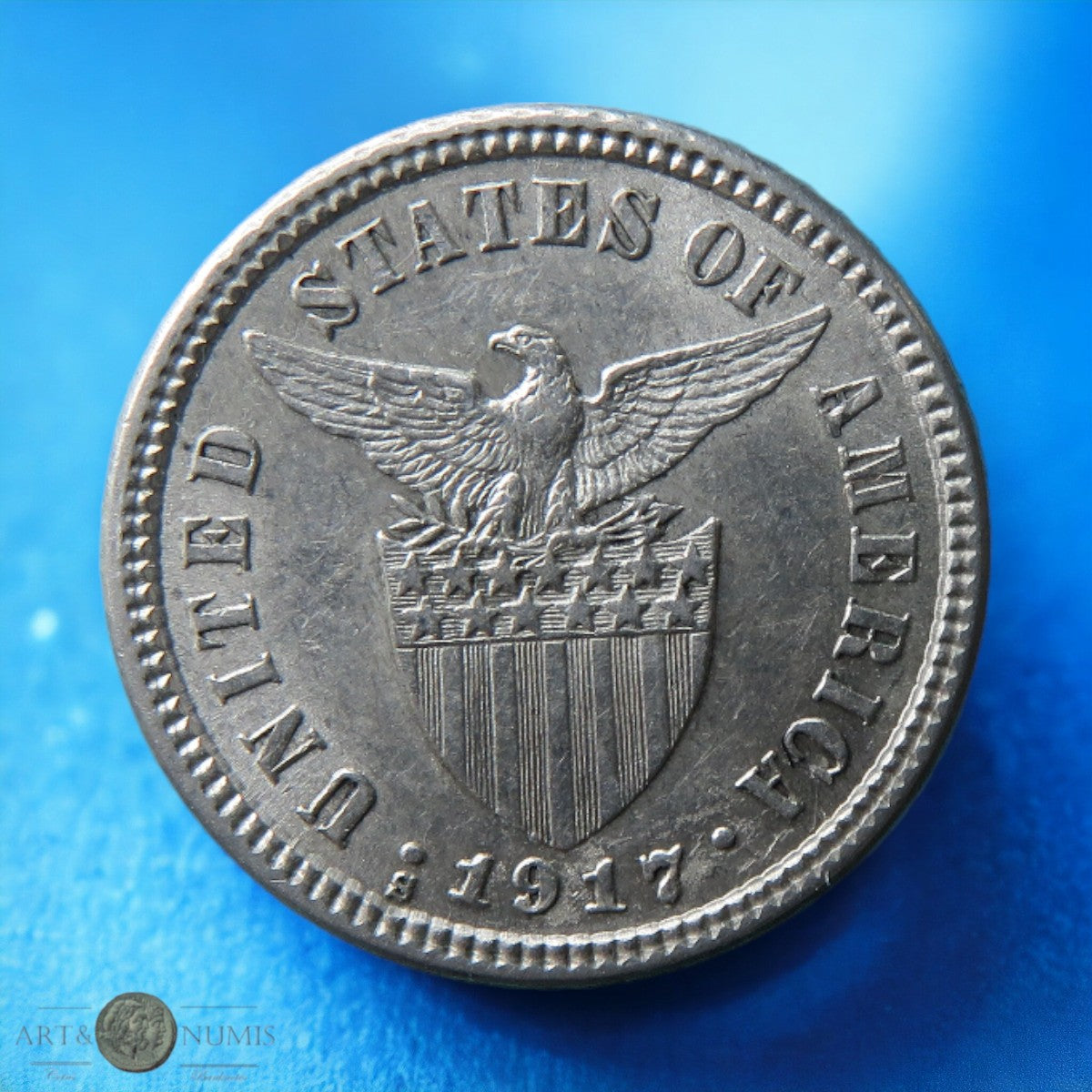 PHILIPPINES - 10 Centavos 1917 KM.169