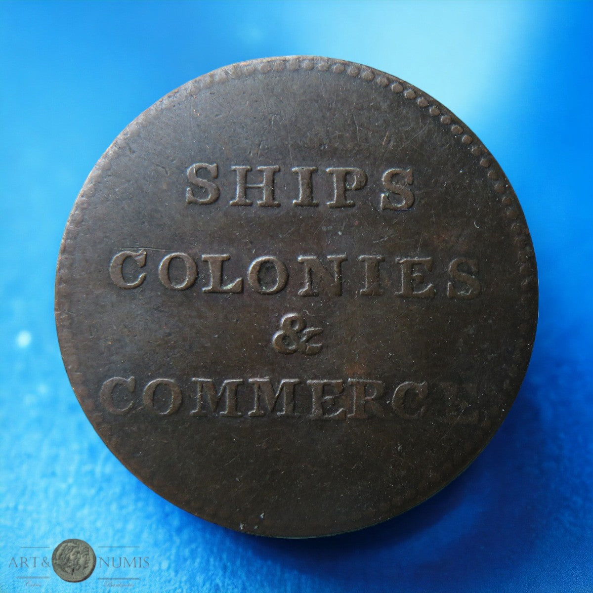 CANADA - PRINCE EDWARD ISLAND - Token 1/2 Penny "Ships colonies and commerce" (1835)