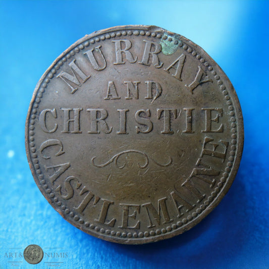 AUSTRALIE - AUSTRALIA - 1 Penny Token Murray & Christie, Castlemaine (1862)