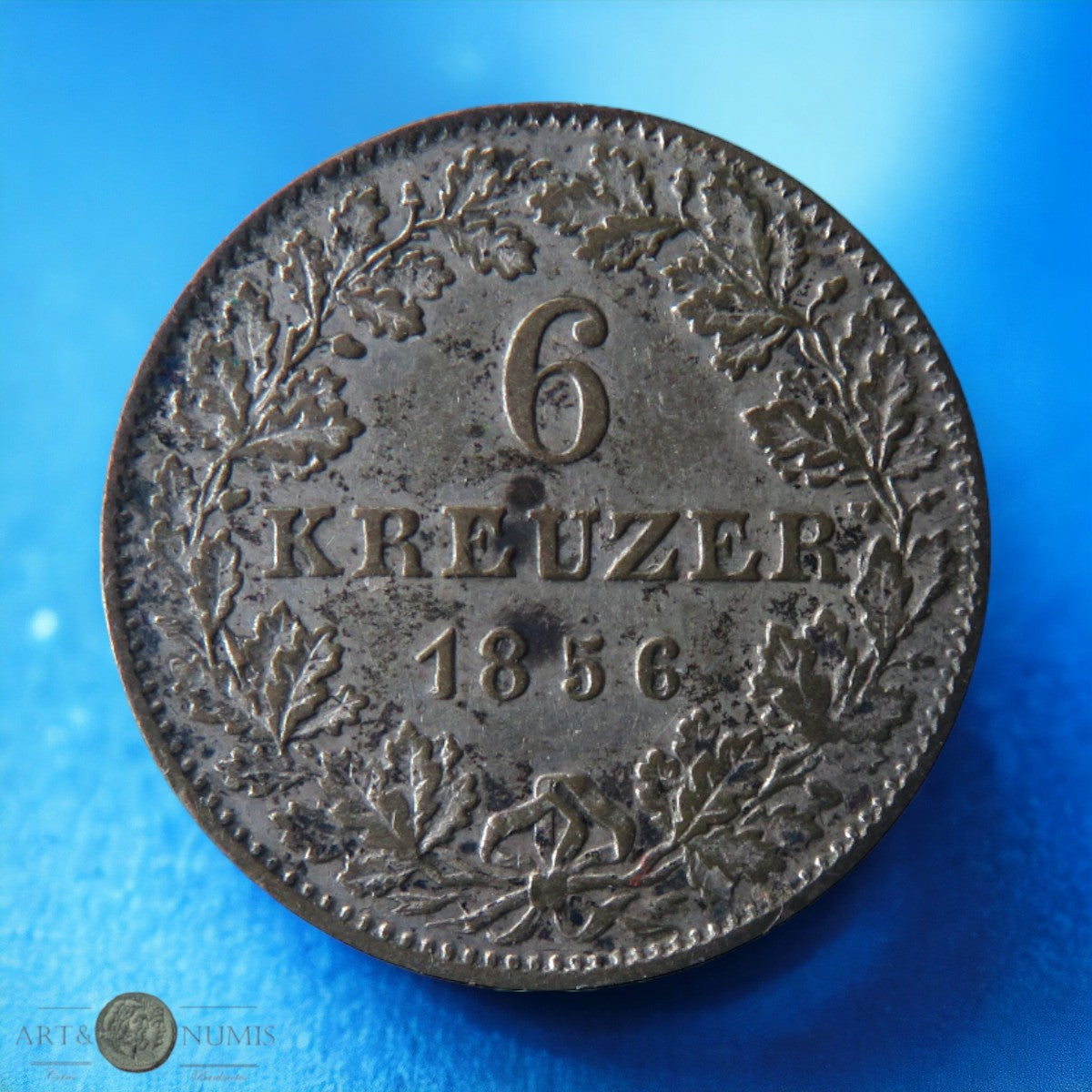 ALLEMAGNE - GERMANY - Francfort - 6 Kreuzer 1856 KM.350