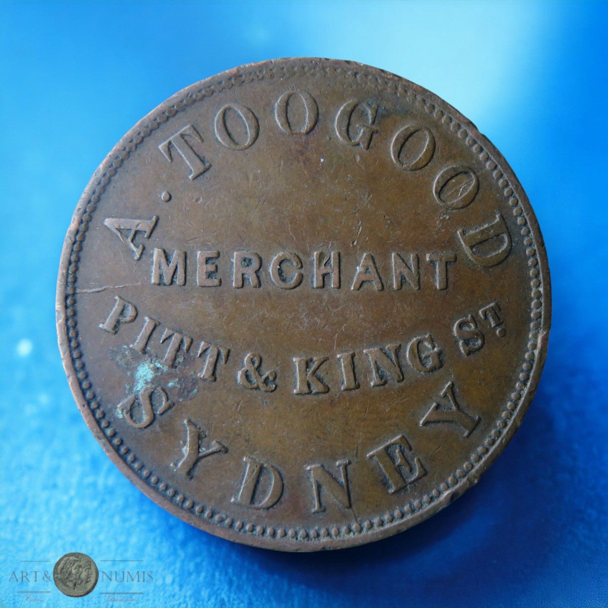 AUSTRALIE - AUSTRALIA - 1 Penny Token A.Toogood, Sydney 1855