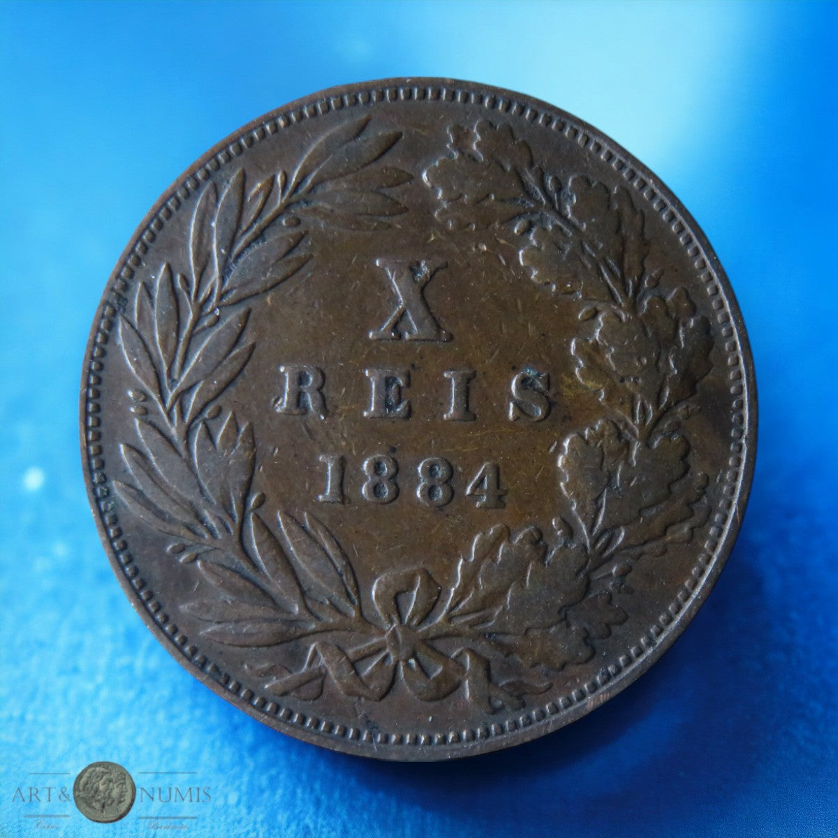 PORTUGAL - 10 Reis 1884 Luis Ier KM.526