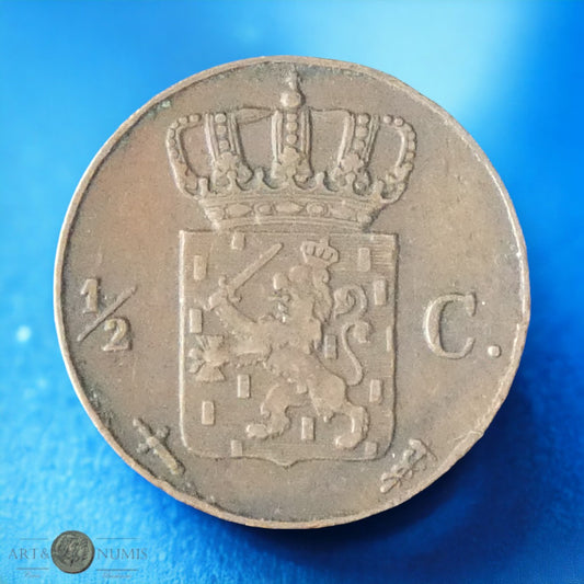 PAYS-BAS - NETHERLAND - 1/2 Cent 1861 KM.90