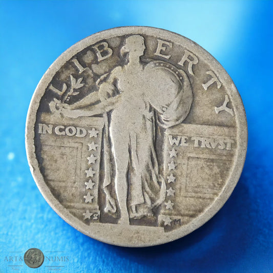 USA - 1/4 Dollar Standing Liberty n.d. KM.145