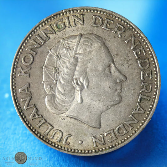 PAYS-BAS - NETHERLAND - 2 1/2 Gulden 1961 KM.185