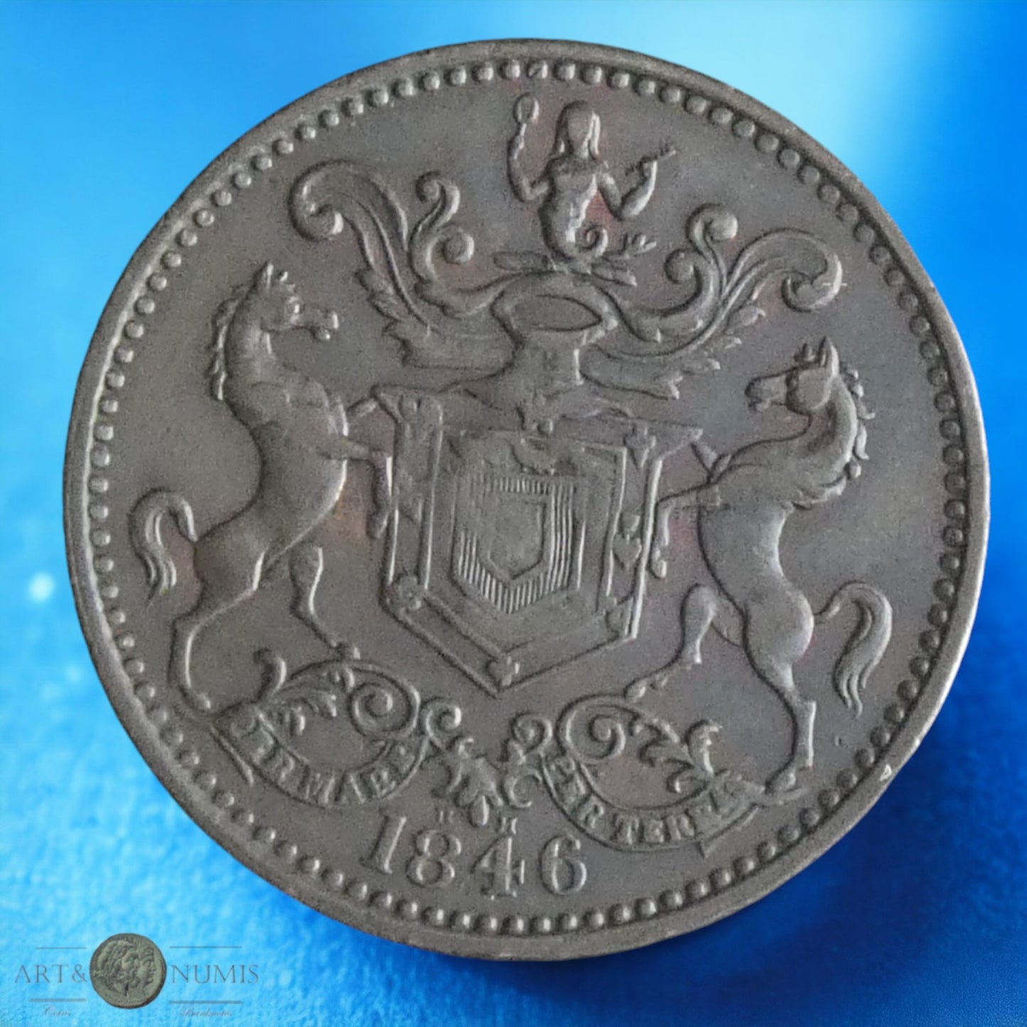 CANADA - NEW FOUNDLAND - Token 1/2 Penny Rutherford Bros 1846