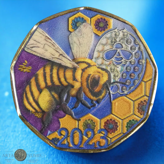 AUTRICHE - AUSTRIA - 5 Euro Danse des abeilles 2023 colorisée